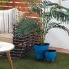 imageThe Novogratz Metal Planter Set of 2 9quot 12quotH BlueBlue