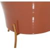 imageThe Novogratz Metal Planter Set of 2 9quot 12quotH BlueOrange