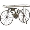 imageDeco 79 Metal Bike Indoor Outdoor Plantstand Weathered Vintage Plant Shelf Plant Stand 65quot x 14quot x 35quot BronzeBronze