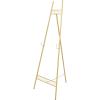 imageDeco 79 Metal Geometric Display Easel Tall Adjustable 3 Tier Floor Standing Easel with Chain Support Display Stand 20quot x 18quot x 56quot GoldGold