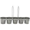 imageDeco 79 Metal Round Planter 23quot x 5quot x 5quot Gray