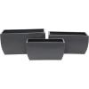 imageThe Novogratz Metal Indoor Outdoor Planter Large Planter Pot with Removable Stand Set of 2 Planters 30quot 24quotH BlackGray