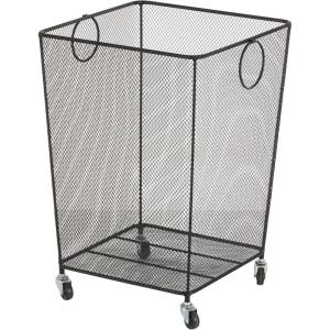 imageDeco 79 Metal Decorative and Functional Storage Basket Deep Basket Organizer with Round Handles Basket for Storage 20quot x 18quot x 19quot GoldBlack