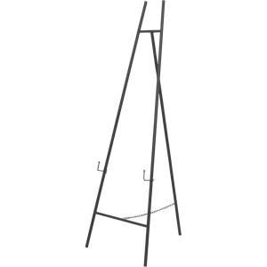 imageDeco 79 Metal Geometric Display Easel Tall Adjustable 3 Tier Floor Standing Easel with Chain Support Display Stand 20quot x 18quot x 56quot GoldBlack