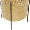 imageCosmoLiving by Cosmopolitan Metal Indoor Outdoor Planter Floral Cutout Small Planter Pot with Removable Stand Set of 2 Planters 15quot 14quotH GoldGold