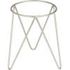 imageCosmoLiving by Cosmopolitan Metal Round Planter with Removable Stand Set of 2 7quot 7quotW SilverSilver