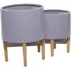 imageDeco 79 16599 Planter 20quot 16quot H Grey