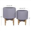 imageDeco 79 16599 Planter 20quot 16quot H Grey