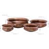 imageDeco 79 31311 Metal Planter Set of 4 22quot18quot14quot11quot Copper