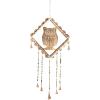 imageDeco 79 41415 Eclectic Owl Bells Windchime 1quot W x 29quot H Gold MultiColored