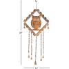 imageDeco 79 41415 Eclectic Owl Bells Windchime 1quot W x 29quot H Gold MultiColored