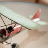 imageDeco 79 68387 Metal Plane Can Be Places Anywhere SMALL SIZE Gray