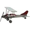 imageDeco 79 68387 Metal Plane Can Be Places Anywhere SMALL SIZE Gray