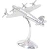 imageDeco 79 Aluminum Metal Airplane Decorative Sculpture Home Decor Statue Accent Figurine 12quot x 17quot x 9quot Silver