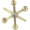 imageDeco 79 Aluminum Metal Jack Decorative Sculpture Home Decor Statues Set of 2 Accent Figurines 4quot 5quotH GoldGold