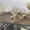 imageDeco 79 Aluminum Metal Jack Decorative Sculpture Home Decor Statues Set of 2 Accent Figurines 4quot 5quotH GoldGold