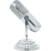 imageDeco 79 Aluminum Metal Microphone Decorative Sculpture Home Decor Statue Accent Figurine 9quot x 6quot x 9quot SilverSilver