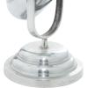 imageDeco 79 Aluminum Metal Microphone Decorative Sculpture Home Decor Statue Accent Figurine 9quot x 6quot x 9quot SilverSilver