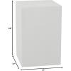 imageDeco 79 Contemporary Magnesium Oxide Garden Stool 17quot x 17quot x 24quot White
