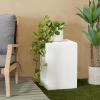 imageDeco 79 Contemporary Magnesium Oxide Garden Stool 17quot x 17quot x 24quot White