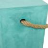 imageDeco 79 Contemporary Magnesium Oxide Square Outdoor Accent Table 15quot x 15quot x 18quot AquamarineAquamarine