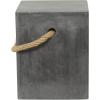 imageDeco 79 Contemporary Magnesium Oxide Square Outdoor Accent Table 15quot x 15quot x 18quot AquamarineGrey