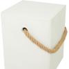imageDeco 79 Contemporary Magnesium Oxide Square Outdoor Accent Table 15quot x 15quot x 18quot AquamarineWhite
