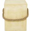 imageDeco 79 Contemporary Magnesium Oxide Square Outdoor Accent Table 15quot x 15quot x 18quot AquamarineYellow