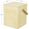 imageDeco 79 Contemporary Magnesium Oxide Square Outdoor Accent Table 15quot x 15quot x 18quot AquamarineYellow