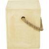 imageDeco 79 Contemporary Magnesium Oxide Square Outdoor Accent Table 15quot x 15quot x 18quot AquamarineYellow