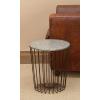 imageDeco 79 Farmhouse Metal Round Outdoor Accent Table 16quot x 16quot x 18quot Black