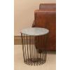 imageDeco 79 Farmhouse Metal Round Outdoor Accent Table 16quot x 16quot x 18quot Black