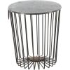 imageDeco 79 Farmhouse Metal Round Outdoor Accent Table 16quot x 16quot x 18quot Black
