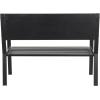 imageDeco 79 Farmhouse Metal Solid Outdoor Bench 47quot x 26quot x 40quot SilverBlack
