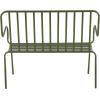 imageDeco 79 Farmhouse Metal Solid Outdoor Bench 47quot x 26quot x 40quot SilverGreen