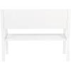 imageDeco 79 Farmhouse Metal Solid Outdoor Bench 47quot x 26quot x 40quot SilverWhite