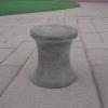 imageDeco 79 Fiberclay Ceramic Outdoor Accent Table 14quot x 14quot x 16quot BlackDark Grey