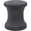 imageDeco 79 Fiberclay Ceramic Outdoor Accent Table 14quot x 14quot x 16quot BlackDark Grey