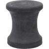 imageDeco 79 Fiberclay Ceramic Outdoor Accent Table 14quot x 14quot x 16quot BlackDark Grey