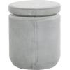 imageDeco 79 Fiberclay Ceramic Outdoor Accent Table 14quot x 14quot x 16quot BlackLight Gray