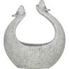 imageDeco 79 Fiberglass Bird Indoor Outdoor Planter Large Planter Pot with Stone Mosaic Design Planter 14quot x 8quot x 15quot Gray