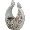 imageDeco 79 Fiberglass Bird Indoor Outdoor Planter Large Planter Pot with Stone Mosaic Design Planter 14quot x 8quot x 15quot Gray