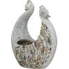 imageDeco 79 Fiberglass Bird Indoor Outdoor Planter Large Planter Pot with Stone Mosaic Design Planter 14quot x 8quot x 15quot Gray