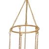 imageDeco 79 Gold Metal Eclectic Windchime 5quot x 5quot x 37quotGold
