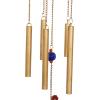 imageDeco 79 Gold Metal Eclectic Windchime 5quot x 5quot x 37quotGold