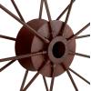 imageDeco 79 IndoorOutdoor Large Red Metal Wheel Wall Decor 43quotRed