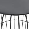imageDeco 79 Industrial Metal Outdoor Accent Table 17quotW x 18quotH BlackMulticolored