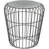 imageDeco 79 Industrial Metal Outdoor Accent Table 17quotW x 18quotH BlackMulticolored