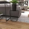 imageDeco 79 Industrial Metal Outdoor Accent Table 17quotW x 18quotH BlackMulticolored
