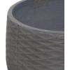 imageDeco 79 Magnesium Oxide Indoor Outdoor Large Pot with Wood Legs Set of 2 Planters 16quot 13quotH WhiteDark Gray